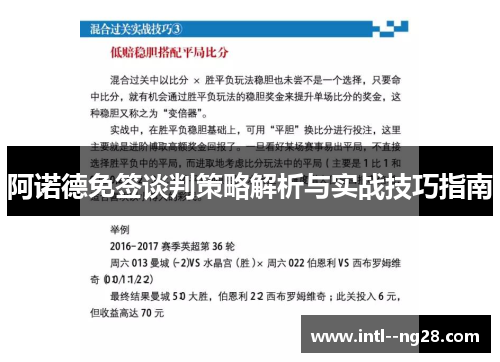 阿诺德免签谈判策略解析与实战技巧指南 阿诺德免签谈判策略解析与实战技巧指南